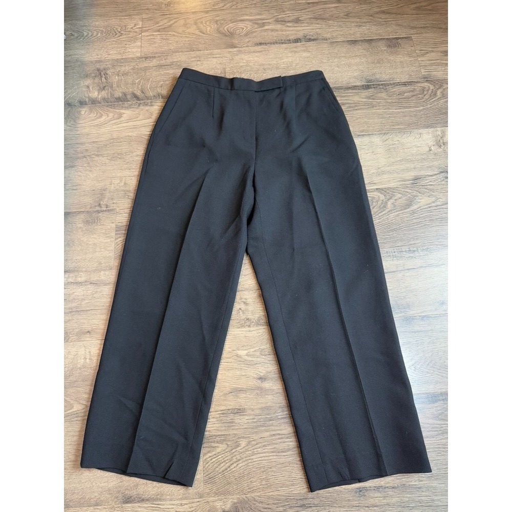 EUC Womens Lauren Ralph Lauren 100% wool black dress pants vintage size 12x26
